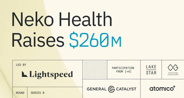 Neko Health Raises a massive $260M Series B Funding to Revolutionize Preventative Healthcare